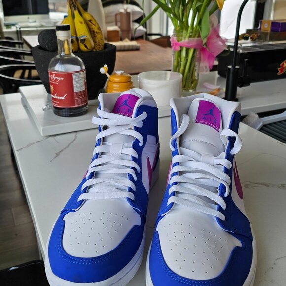 Nike Jordan 1 mid hyper royal hyper violet - Picture 2 of 9